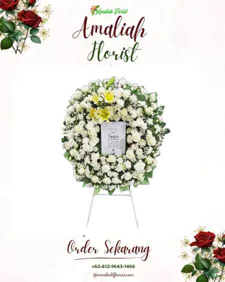 Krans Bunga Duka Sekarputih